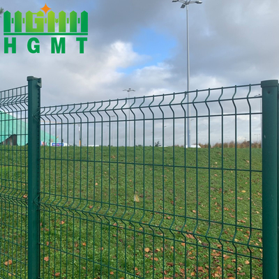 Garden Security Perimeter Bending 3d Curved Wire Mesh Fence Easy Installation