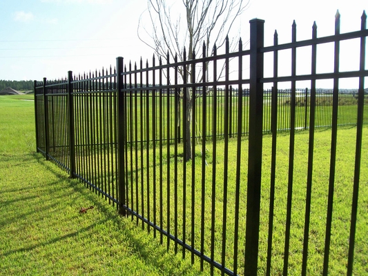 Anti-Rost galvanisierter Stahl Sicherheitszaun Dekorativ Tubular Picket Aluminium Gartenzaun