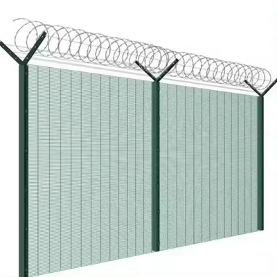 Hochsicherheit Clearvu Mesh Zaun 358 Anti-Klettern für Südafrika für Einfahrt Tor Gefängnis Niedrigwartungsstahl Eisen