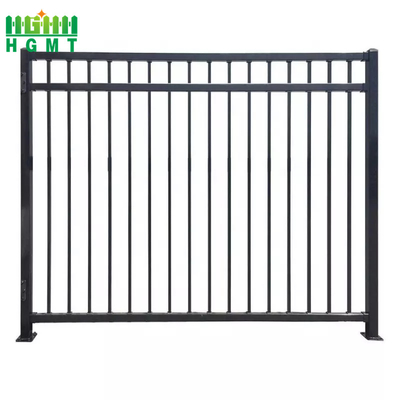 Warm verkaufen Großhandel Schmiede-Pickett-Top Stahl Tubular Zaun Garten 6 ft hoch Dauerhaft vorgefertigt Dauerhaft