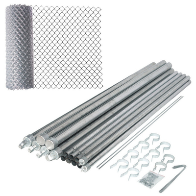 Außen 30m Galvanisiertes Stahlrohr Kettenverbindung Drahtnetz Zaunplatten 1,8m Höhe