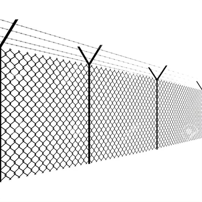 Hot Dip Galvanized Cyclone Wire Mesh 8 Ft Chain Link Zaun Roll für Sliver