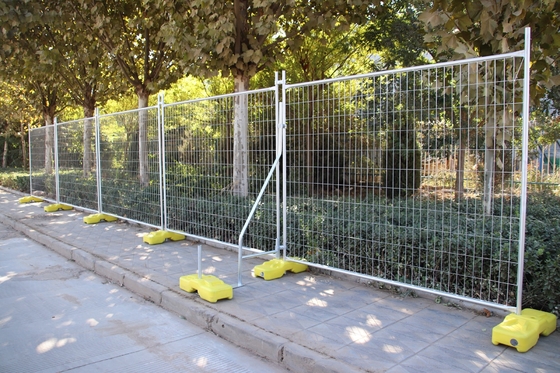 Außen-Portable temporäre Zaunplatten Stärker Bequem für Gebäude Baustelle