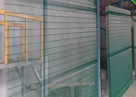 OHSAS 3mm Security Steel Fence Railway Station 358 Welded Mesh